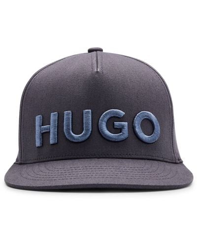 HUGO Flexfit®-pet Van Stretchkatoen Met 3d-logostiksel - Blauw
