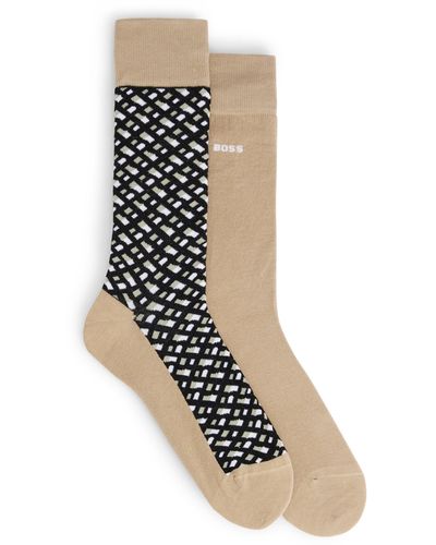 BOSS Two-pack Of Regular-length Socks - White