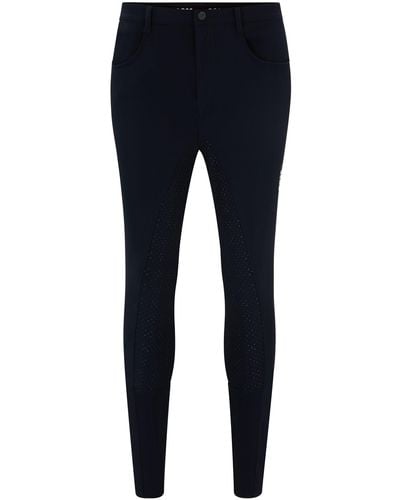 BOSS Equestrian Breeches With Full Grip - Blue