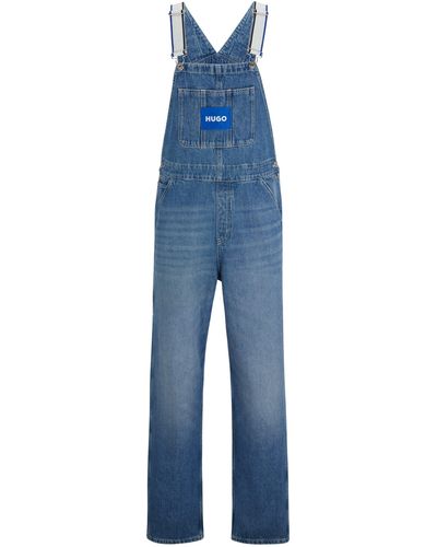 HUGO Casual Hose DUNGAREE Relaxed Fit - Blau