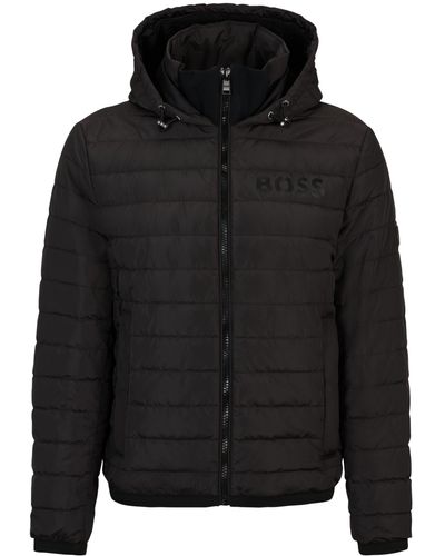 BOSS Casual Jacke DAWOOD1_IN Regular Fit - Schwarz