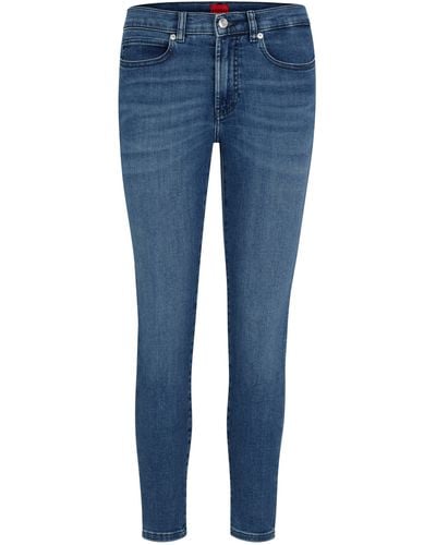 HUGO Skinny-fit Jeans Van Blauw Superstretchdenim