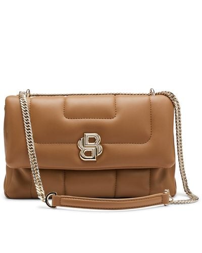BOSS Shoulder Bag With Double Monogram - Brown