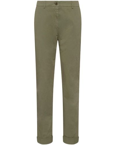 HUGO Regular-fit Chinos In Organic Cotton With Stretch - Green
