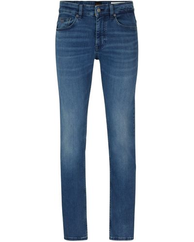 BOSS Slim-fit Jeans Van Blauw Superstretchdenim