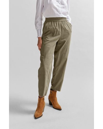 BOSS Regular-fit Pants With A Tapered Leg - Green