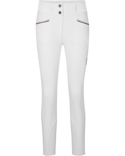 BOSS Pantalon d'équitation full-grip en matière power-stretch - Blanc