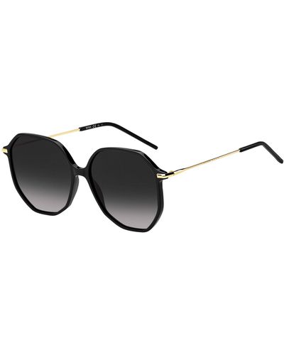 BOSS Black-acetate Sunglasses With Tubular Temples