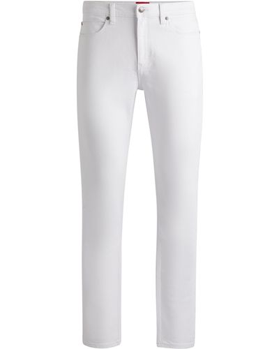 HUGO Slim-Fit Jeans aus Stretch-Denim - Weiß