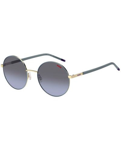 HUGO Metal Sunglasses With Stainless-steel Temples - Blue