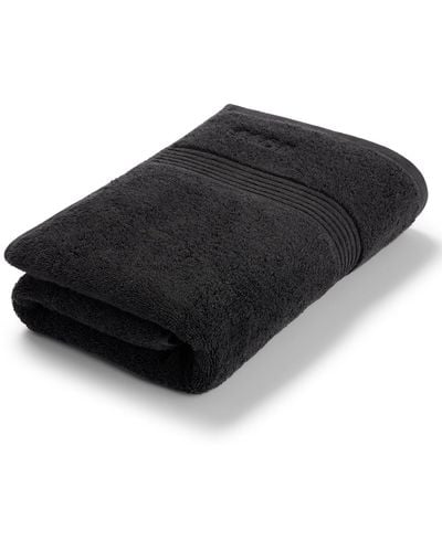 BOSS Black Aegean-cotton Bath Towel With Tonal Logo
