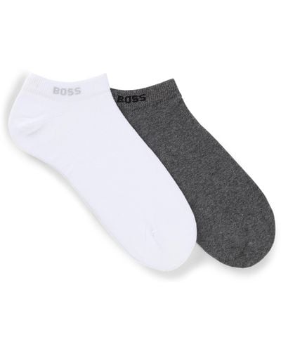 BOSS Two-pack Of Ankle Socks - Gray