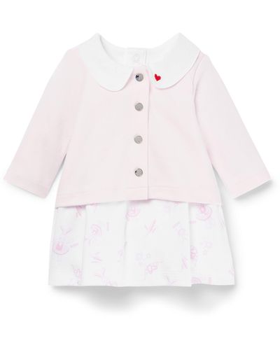 BOSS Gift-boxed Two-in-one Baby Dress - White
