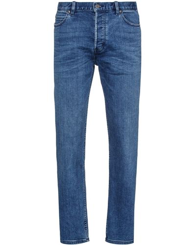 HUGO Tapered-fit Jeans Van Blauw Comfort-stretchdenim