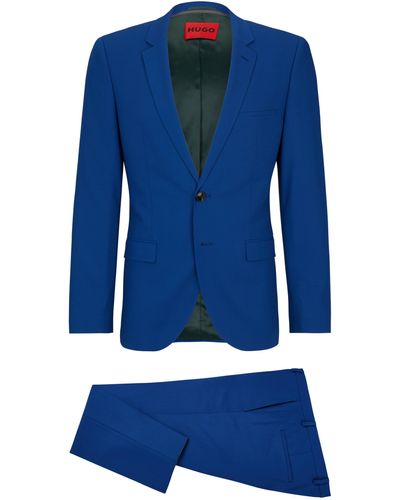 HUGO Extra Slim-fit Pak Van Hoogwaardig Stretchmateriaal - Blauw