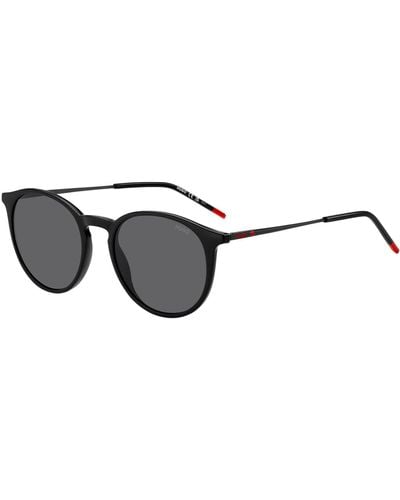 HUGO Black Sunglasses With Signature End-tips