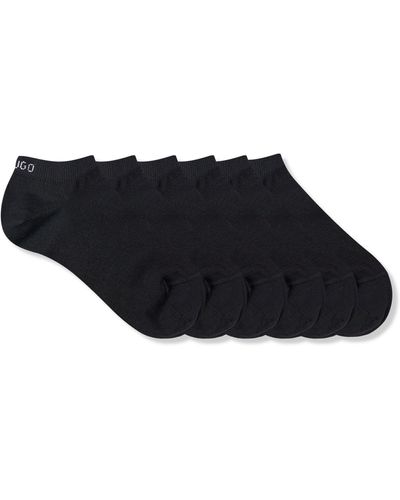 HUGO Set Van Zes Paar Sokken In Een Katoenmix - Zwart