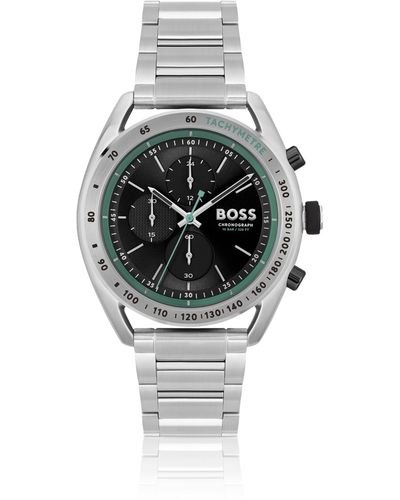 BOSS Chronograph mit Gliederarmband und mehreren Subeyes - Mettallic