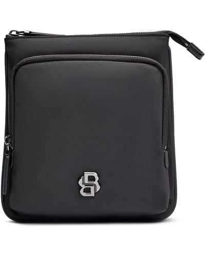 BOSS Envelope Bag With Double-monogram Hardware Trim - Black