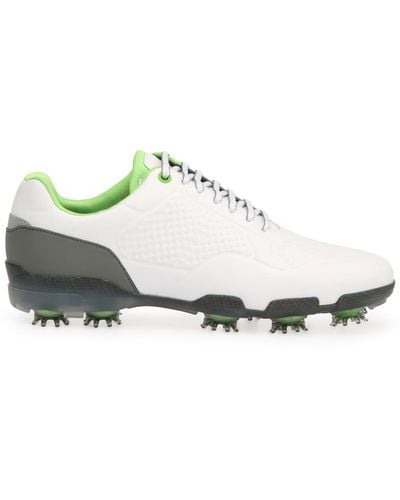 BOSS Golf Shoes In Leather With Golf Ball Embossing: 'light Fairway' - Grey