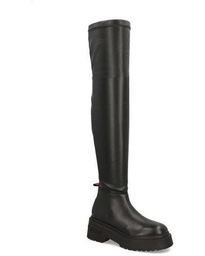 Tommy Hilfiger Tjw Over The Knee Boots - Schwarz