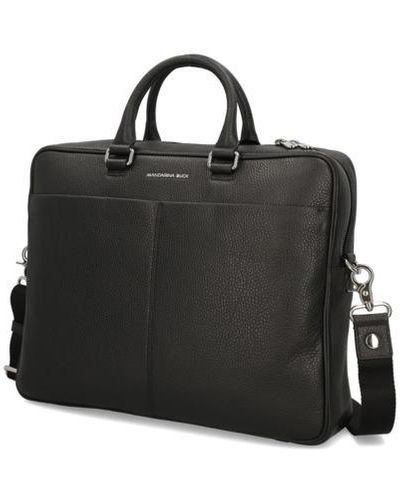 Mandarina Duck Glattleder Tasche - Schwarz