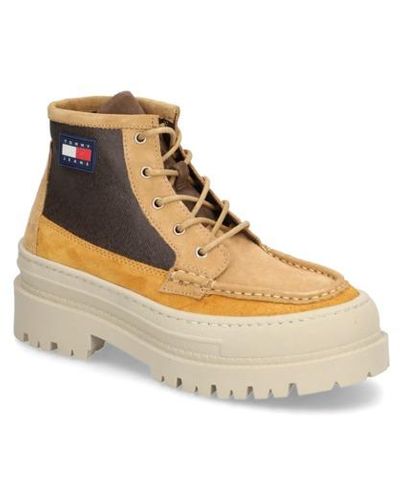 Tommy Hilfiger Foxing Detail Lace Up Boot - Natur