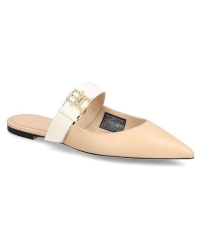 Tommy Hilfiger Th Pointy Feminine Mule - Natur