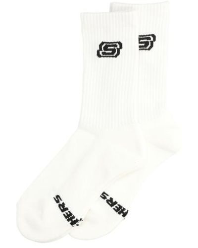 Skechers Unisex Cushioned Tennis Socks 2P - Weiß