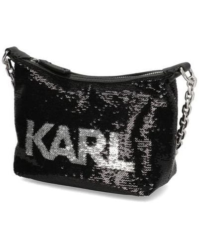 Karl Lagerfeld K/Evening Mini Shb Sequins - Schwarz
