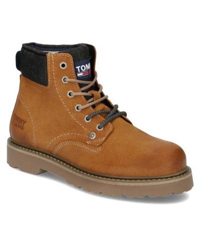 Tommy Hilfiger Lace Up Mens Tommy Jeans Boot - Braun