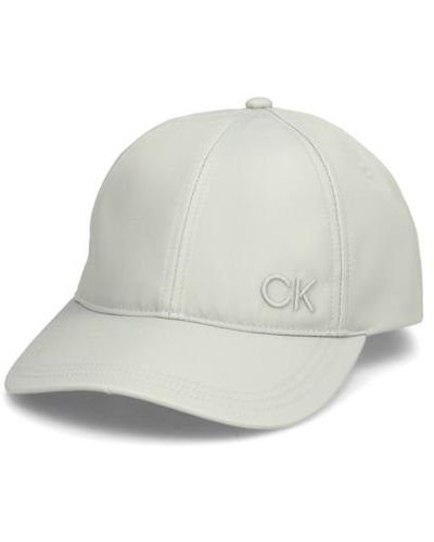 Calvin Klein Ck Embroidery Shiny Cap - Weiß