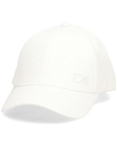 Calvin Klein Ck Monogram Cotton Cap - Weiß