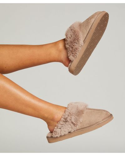 Hunkemöller Teddy Slippers - Bruin