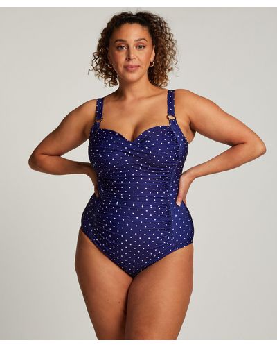 Hunkemöller Shaping Badpak - Blauw