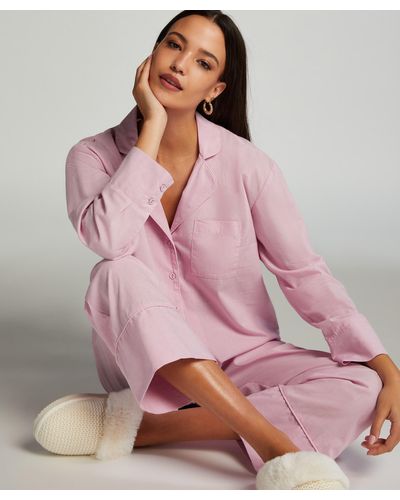 Hunkemöller Pyjama Broek Stripy - Roze