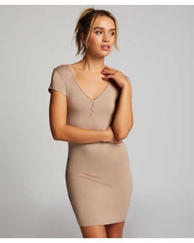 Hunkemöller Nachthemd Henley - Grijs