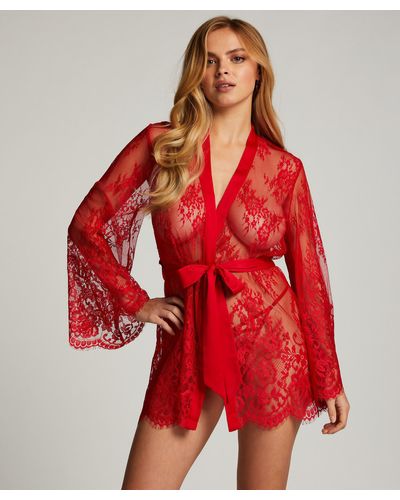 Hunkemöller Kimono lace isabelle - Rouge
