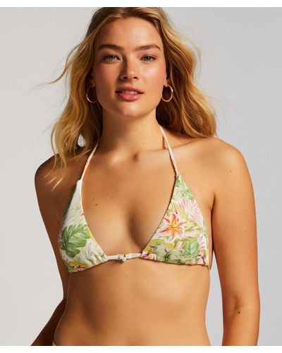 Hunkemöller Tropics Triangle Bikini Top - Green