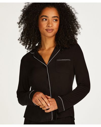 Hunkemöller Essential Jersey Long-sleeved Jacket - Black