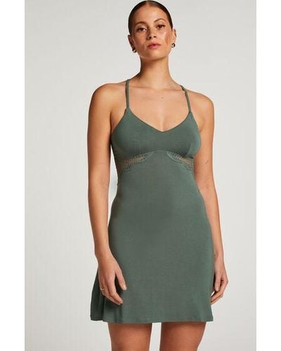 Hunkemöller Slipdress Jersey - Groen