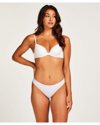 Hunkemöller Brasileña Invisible Lace Back - Blanco