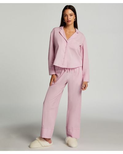 Hunkemöller Stripy Pyjama Trousers - Pink