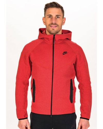 Nike Chaqueta Tech Fleece Windrunner - Rojo