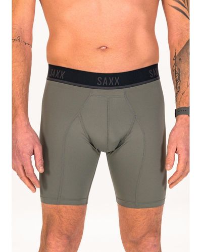 Saxx Underwear Co. Bóxer Kinetic HD Long - Gris