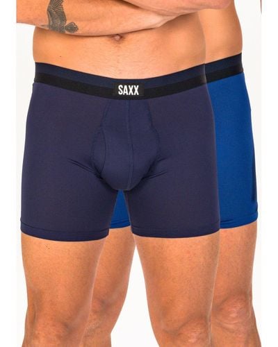 Saxx Underwear Co. Pack de 2 bóxers Sport Mesh - Azul