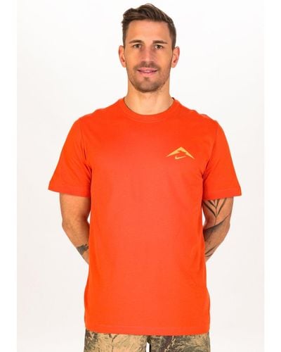 Nike Camiseta manga corta Dry Trail - Rojo