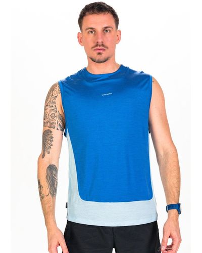Icebreaker Camiseta de tirantes ZoneKnit - Azul