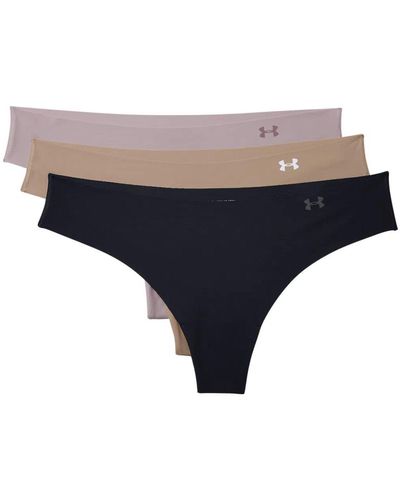Under Armour Pack de tangas Pure Stretch - Negro