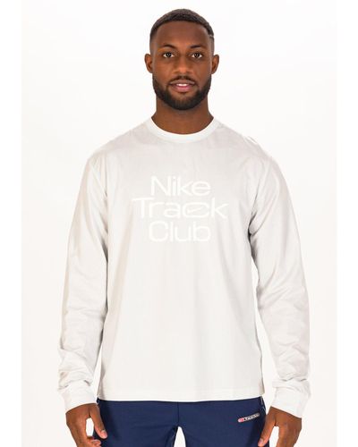 Nike Camiseta manga larga Track Club - Negro